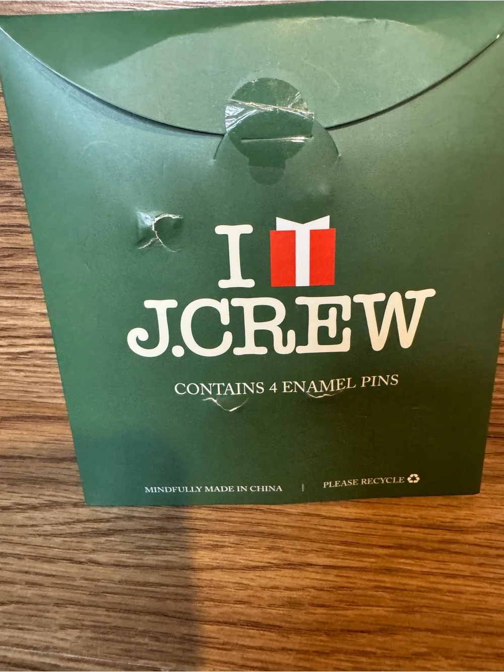 J. Crew Green & Yellow Dog and Holiday Enamel Pin Set